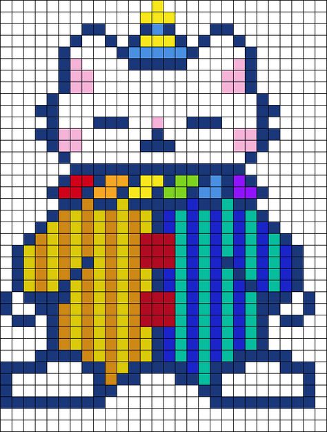 Pearl Beads Pattern, Graph Crochet, Easy Pixel Art, Pixel Art Templates, Perler Art, Pixel Drawing, Diy Perler Bead Crafts, Pixel Crochet, Pixel Art Grid