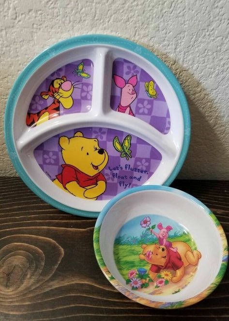 2000 Toys, Childhood Memories 90s, Kids Plates, Crayon Box, Christmas Plates, Toy Kitchen, Pooh Bear, Disney Kids, Kids Corner