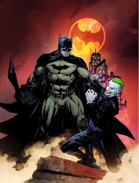 Batman Rebirth #1 Variant cover art by Ed Benes Batman Vs Joker, Dc Rebirth, Bob Kane, Joker Batman, Batman Dark, Univers Dc, Batman Artwork, Batman Wallpaper, Joker Art