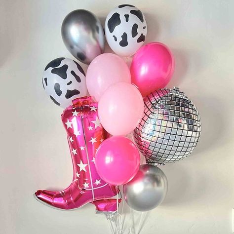 Cowgirl Birthday Activities, 50th Birthday Cowgirl Theme, Hot Pink Disco Cowgirl, Cowgirl Party Birthday, Cowgirl Fourth Birthday Party, Cowgirl 22nd Birthday, Sweet 16 Disco Cowgirl Party, Western Glam Birthday Party, 40th Birthday Cowgirl Theme