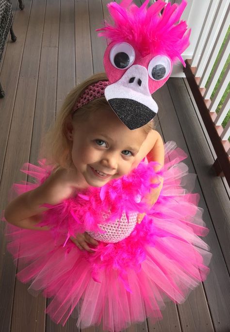 Baby Bird Costume, Pig Halloween Costume, Flamingo Halloween, Feather Costume, Pig Halloween, Giraffe Costume, Flamingo Costume, Costume Tutu, Bandeau Au Crochet