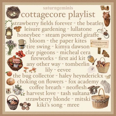 Cottage Core Playlist, Cottagecore Music, Cottagecore Life, Now Quotes, Not Musik, Song Suggestions, Song Recommendations, Break Up, Music Recommendations