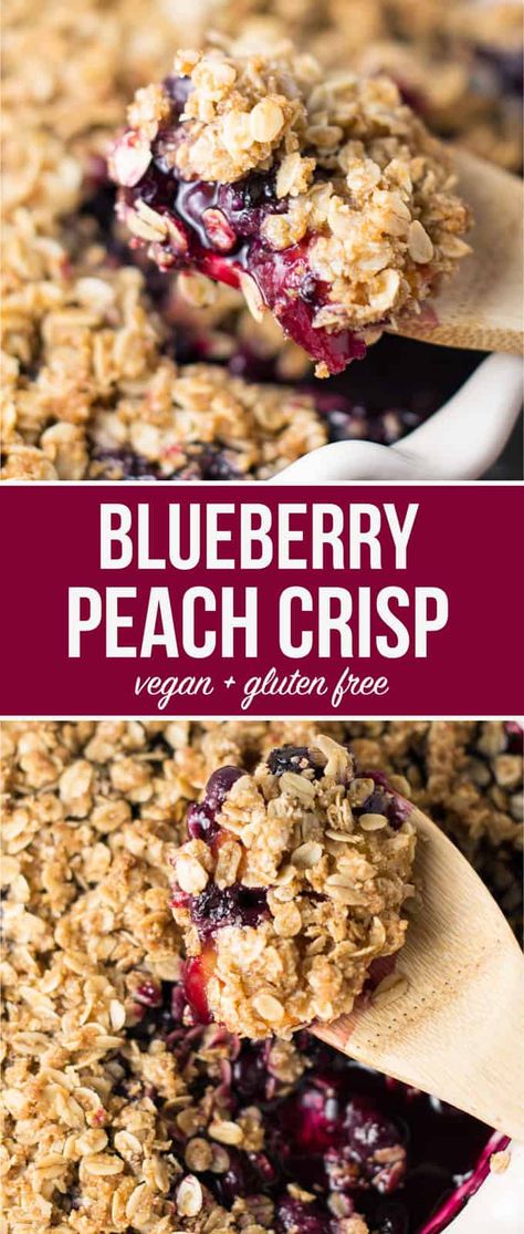 Vegan Crisp, Berry Crisp Recipe, Peach Crisp Recipe, Weight Watcher Desserts, Smores Dessert, Berry Crisp, Blueberry Crisp, Coconut Dessert, Peach Crisp