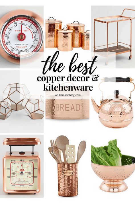 Copper Gifts For Him, Copper Kitchen Accents, Copper Element, Copper Bedroom, Bf Gift, Copper Kitchen Accessories, Copper Kitchen Decor, Liz Marie, Copper Fixture