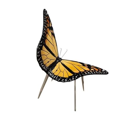 Butterfly leisure chair, high-end artistic light luxury creative single chair, stainless steel stool Check my bio for more #chairs #chairmodern #sofamodern Steel Stool, Single Chair, Leisure Chair, Butterfly Chair, Modern Sofa, Modern Chairs, Stainless Steel, Quick Saves