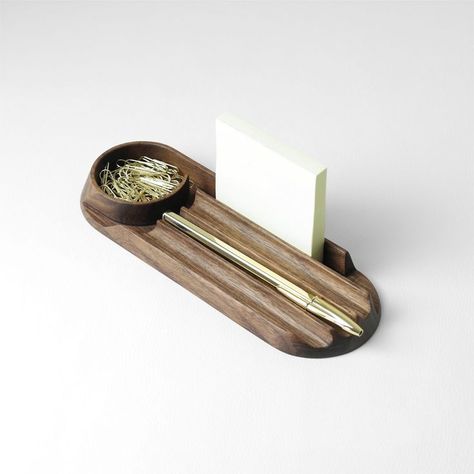 Wooden desk organizer