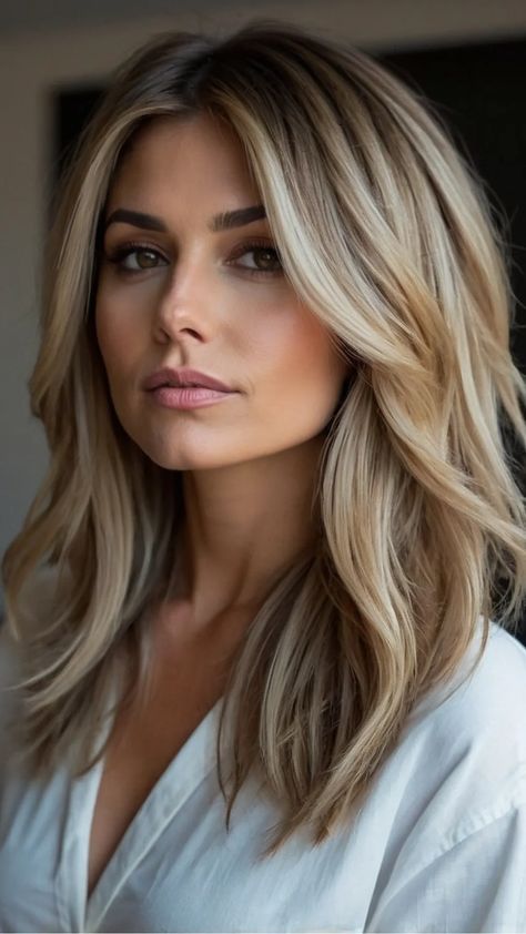 Trend Alert: 15 Hot Mom Haircut Ideas to Rock in 2024 - Inspire Inlet Mid Length Blonde Hair, Mom Haircut, Mom Haircuts, Balayage Blonde, Mom Hairstyles, Hair Color And Cut, Mid Length Hair, Medium Length Hair Cuts, Haircut Ideas