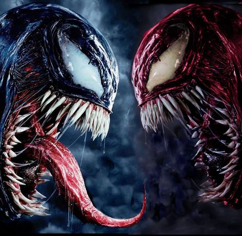 Venom vs Carnage Carnage Comic Art, Venom Vs Carnage, Venom Pictures, Venom Let There Be Carnage, Let There Be Carnage, Symbiotes Marvel, Maze Runner Movie, Monster Face, Spiderman Pictures