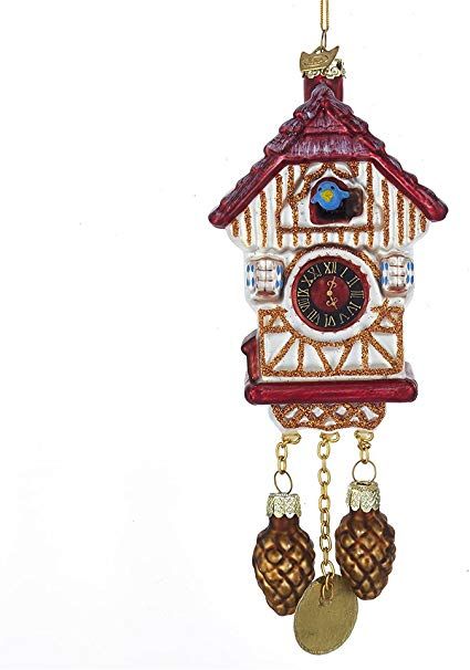 Kurt Adler Ornaments, Clock Card, Black Clocks, White Clocks, Kurt Adler, Old World Christmas, Bird Ornaments, Glass Christmas Ornaments, Amazon Com