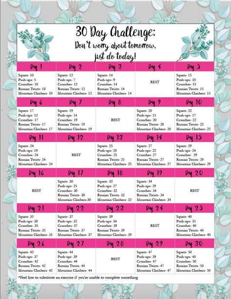 Free printable 30-day exercise challenge. 3 levels available: easy, medium, and hard. Something for every fitness level! Full Body Workout Challenge, Exercise Challenge, 30 Day Ab Challenge, Fitness Tracker Printable, 30 Day Abs, Ab Challenge, 30 Day Fitness, Workout Calendar, Workout Log