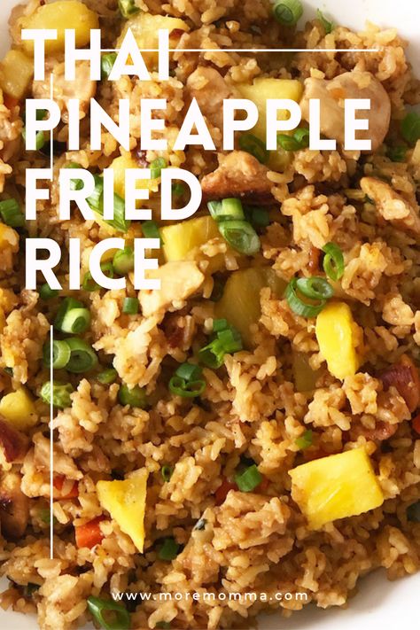 Pineapple Rice Recipes, Thai Pineapple Fried Rice, Pineapple Fried Rice Recipe, Curry Fried Rice, Thai Fried Rice, Pineapple Rice, Pineapple Fried Rice, Cooking White Rice, Fried Rice Recipe