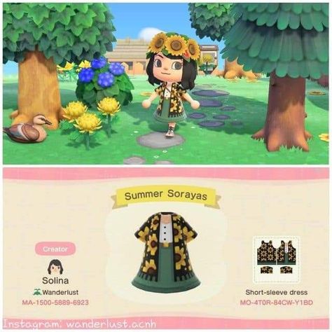 Animal Crossing Summer Outfit Codes, Acnh Custom Designs Clothes Summer, Custom Design Animal Crossing Outfit, Cute Animal Crossing Designs, Summer Outfits Animal Crossing, Animal Crossing Fashion Summer, Animal Crossing Outfits Summer, Animal Crossing Custom Clothes, Animal Crossing Summer Outfit