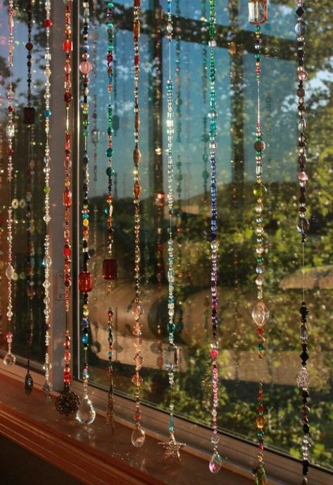 Glass Bead Curtain, Bead Curtain, Door Beads, Beaded Curtains, Dreamy Room, Apartment Decor Inspiration, Dream Room Inspiration, Room Makeover Inspiration, Cute Room Decor