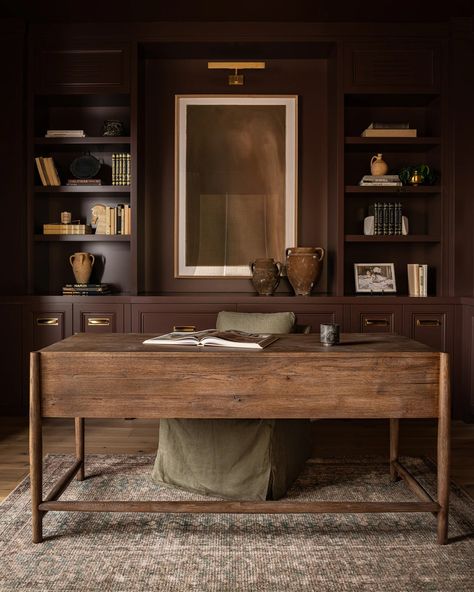 West Of Main, Masculine Office, Architecture Antique, Workspace Design, Farmhouse Homes, Office Inspiration, Office Interior Design, Home Office Design, Interior Design Firms