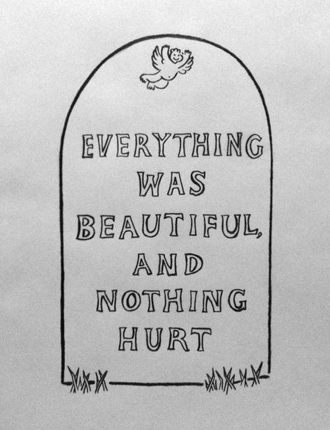 Kurt Vonnegut // Breakfast of Champions Everything Was Beautiful And Nothing, Kurt Vonnegut, To Draw, Iphone Case, Iphone, Drawings, Black