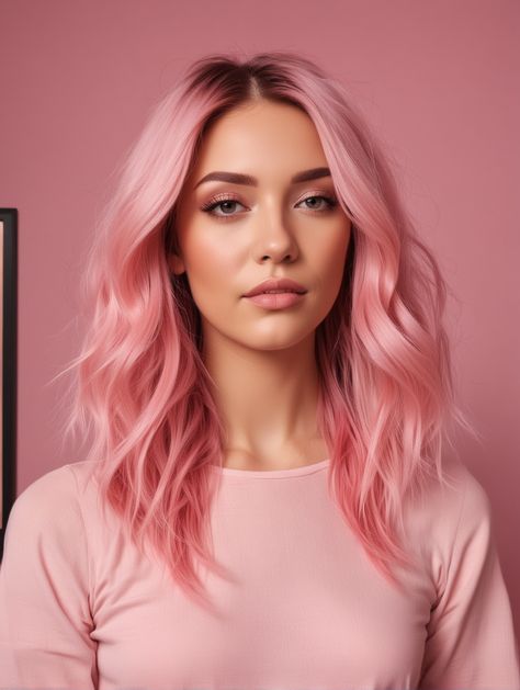 42 Pink Hair Color Ideas That Are So Good, You’ll Want to Try Them All – Scan to Talk Balayage, Older Woman Pink Hair, Pink Hair Full Head, Pastel Pink Hair With Bangs, Peach And Pink Hair, Ombré Pink Hair, Medium Length Pink Hair, Hot Pink Highlights In Blonde Hair, Soft Pink Hair Color