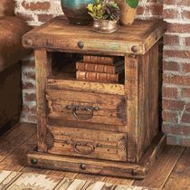 Rustic Reclaimed Wood Nightstand/Table Transitional Living Room Furniture, Reclaimed Wood Nightstand, Nightstand Table, Western Bedroom Decor, Rustic Bedroom Furniture, Painting Wooden Furniture, Rustic Nightstand, Rustic Western Decor, Western Furniture