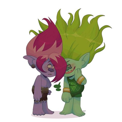 Poppy And Branch, Troll Party, Gamer Room Decor, Trolls Movie, Dreamworks Trolls, Troll Dolls, Cute Comics, Disney And Dreamworks, Funky Art