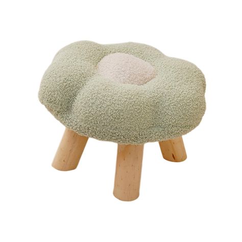 PRICES MAY VARY. * 【Soft and Comfortable】: Footrest's floral shape cushion is full, thick and soft, it will not feel cold when sitting in winter, very comfortable. * 【Stylish Design】: cute flower shape small stool, elegant design, small and light, can match all styles of home decoration. * 【Durable Material】: The step stool is made of high quality wooden material, with a strong structure and durable, and the stool cover is detachable for easy cleaning. * 【Wide Application】: Soft small stool is s Porch Playroom, Playroom Green, Entryway Green, Ottoman Small, Sofa Cloth, Storage Cube Ottoman, Small Seating Area, Linen Ottoman, Desk Stool