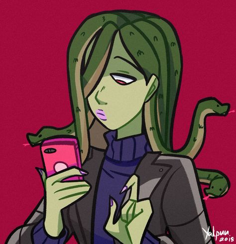 Vera Monster Prom, Vera Aesthetic, Vera Oberlin, Monster Camp, Monster Lover, Fandom Fanart, Medusa Art, Monster Prom, Monster Girl