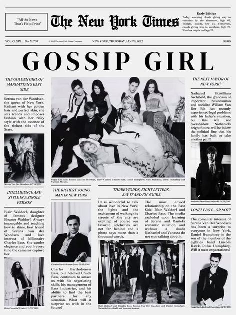 Gossip Girl Movie Poster, Gossip Girls Poster, Dorm Poster Wall Room Ideas, Gossip Girl Aesthetic Poster, Gossip Girl Poster Aesthetic, Cool Girl Poster Prints, Gossip Girl Collage, College Wall Prints, It Girl Poster