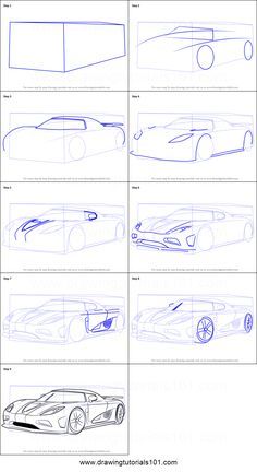 How to Draw Koenigsegg Agera R step by step printable drawing sheet to print. Learn How to Draw Koenigsegg Agera R Simple Car Drawing, Koenigsegg Agera R, Cars Drawing, Koenigsegg Agera, Car Accessories For Guys, Drawing Step By Step, Drawing Sheet, Cool Car Drawings, Drawing Step