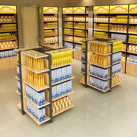 Mini Mart Interior Design, Mini Market Design, Snack Display Ideas, Diy Mini Brands, Mini Market Store Ideas, Wooden Display Shelves, Market Shelf, Supermarket Design Interior, Snack Display