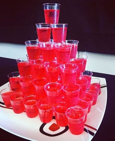 Casino Drinks, Vodka Jelly Shots, Vodka Jelly, Leavers Party, Y2k Theme, Jelly Shots, Barbie Theme Party, Halloween 23, Aesthetic Birthday