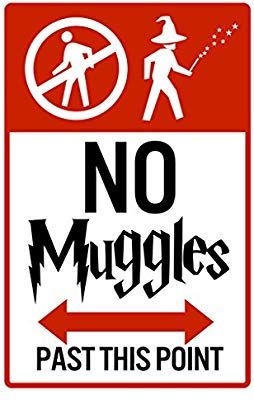 Amazon.com: No Muggles Past This Point Sign Poster 12x18: Posters & Prints Harry Potter Motto Party, Harry Potter Decal, Poster Harry Potter, Classe Harry Potter, Harry Potter Book Covers, Imprimibles Harry Potter, Harry Potter Halloween Party, Citate Harry Potter, Cumpleaños Harry Potter