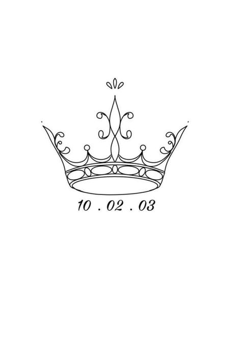 Lydia Tattoo, King Tattoo Ideas, I Need A Tattoo, Crown Tattoos, Mother Daughter Tattoo, Harmony Design, King Tattoo, Tiny Tats, Daughter Tattoo