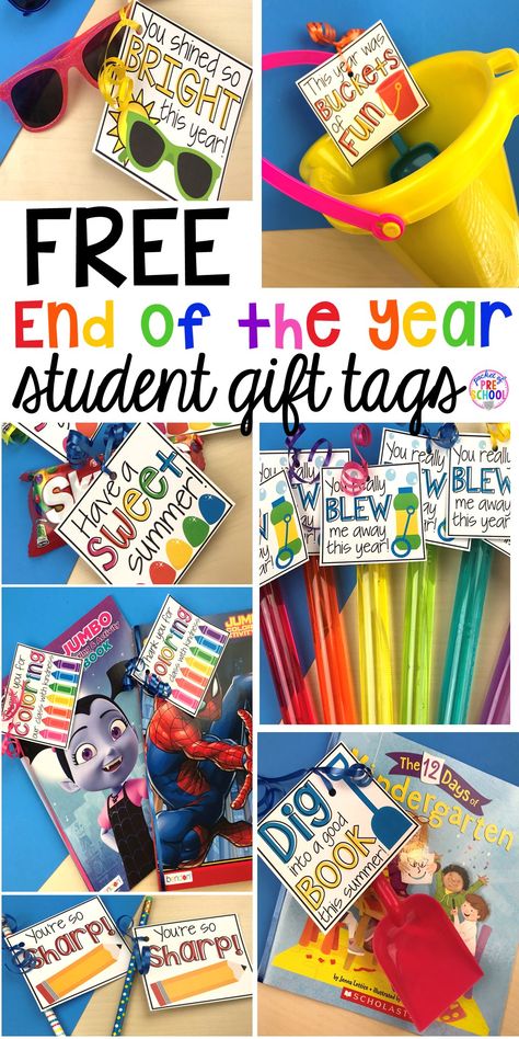 End-of-the-Year Student Gifts Little Learners will LOVE (free printables) - Pocket of Preschool Preschool Graduation Gifts, Pocket Of Preschool, Student Gift Tags, Bubble Gift, Gratis Printables, Pre K Graduation, Student Teacher Gifts, Preschool Gifts, Target Dollar Spot