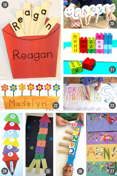 Practice Name Activities, Name Teaching Activities, How To Spell Name Activities, Head Start Learning Activities, Writing Names Activities For Preschool, Spell Name Activities, Name Matching Activities, Name Craft Activities, Get Ready For Preschool