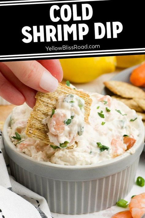 Whip up a creamy Cream Cheese Shrimp Dip in minutes! It's a perfect party appetizer made with pre-cooked shrimp. Easy and delicious! Shrimp And Cream Cheese Appetizers, Creamy Shrimp Dip Recipe, Shrimp Salad Dip, Shrimp Dip Cold, Shrimp Ball Cream Cheese, Cream Cheese Shrimp Dip, Shrimp Dip With Cream Cheese, Shrimp Dips, Cold Shrimp Dip Recipe