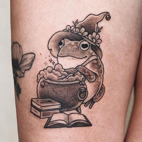 Lark Tattoo, Los Angeles Tattoo, La Tattoo, Coffee Tattoos, Frog Tattoos, Witch Tattoo, Matching Tattoos, Skin Art, Animal Tattoos