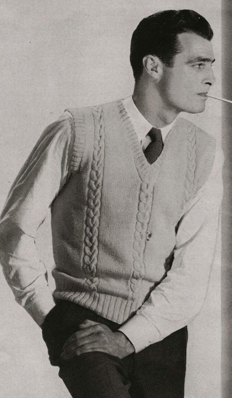 Mens 50s Fashion, 1950s Fashion Menswear, 1950 Men, 40s Mode, 1940s Mens Fashion, 1950s Men, 1950s Mens Fashion, 1950s Mens, Sweater Vest Mens