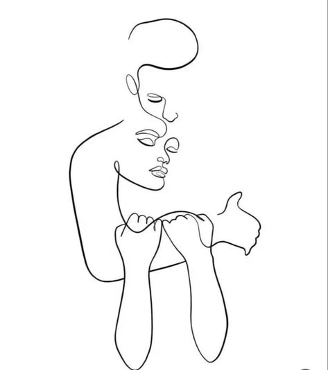 Body Drawing Couple, Love Illustration Couple Line Art, Couple Silhouette Art Love, Couple Outline Art, Single Line Drawing Woman, Man And Woman Line Art, Body Line Art Couple, Hug Line Art, Couple One Line Art