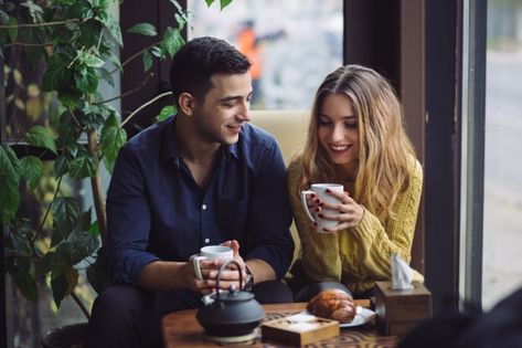 Couple in love drinking coffee in coffee... | Free Photo #Freepik #freephoto #coffee #love #woman #man Thrown Under The Bus, Guy Friends, Love And Co, If You Love Someone, Best Boyfriend, Keeping Healthy, Happy Relationships, Couples In Love, Questions To Ask