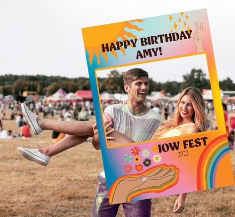 Festival Birthday Selfie Frame Summer Festival Music - Etsy UK Summer Festival Decorations, Festival Themed Party Kids, Music Festival Party Decorations, Kids Festival Party, Birthday Festival Party, Garden Festival Party Ideas, Festival Hen Party, Festival Themed Party Birthday, Festival Themed Party Decorations