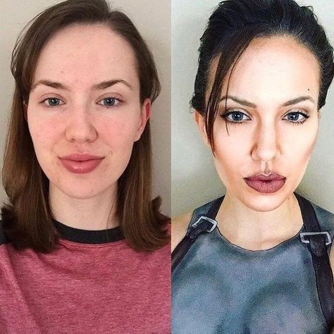 Tilt Professional Makeup (@tiltmakeup) on Instagram: “ Amazing Lara Croft Transformation by @sum.makeup…” Lara Croft Outfit, Lara Croft Angelina, Lara Croft Angelina Jolie, Lara Croft Cosplay, Laura Croft, Tomb Raider Lara Croft, Cosplay Inspiration, Halloween Costume Outfits, Halloween Costumes Makeup