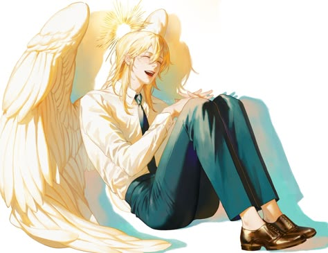 Angel Art Male, Angel Boy Art, Angel Oc Ideas, Male Angel Oc, Angel Drawing Reference, Angel Oc Male, Angel Oc Art, Angel Character Design, Angel Oc