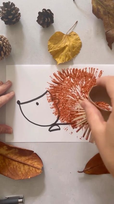 Simple Kindergarten Activities, Hedgehog Kindergarten Ideas, Preschool Hedgehog Craft, Hedgehog Activities Preschool, Hedgehog Preschool Activities, Autumn Kindergarten Crafts, Hedgehog Art For Kids, Hedgehog Kindergarten, Hedgehog Activities For Kids