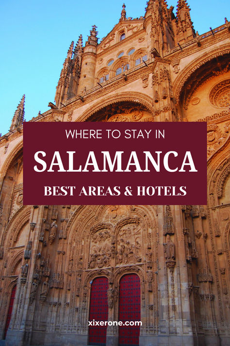 Looking for the best areas to stay in Salamanca? From the picturesque Old Town to the Arrabal and the Van Dyck nightlife area, these are the best areas and hotels in this Spanish city. Madrid, Salamanca Madrid, Spanish City, Travel Tourism, Boutique Hotels, Salamanca, City Travel, Boutique Hotel, Old Town