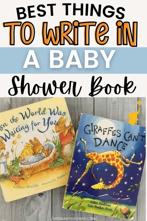 Books For Baby Shower Card, Best Books For Baby Shower Gift, Messages For Baby Shower Books, Notes To Write In A Book As A Gift, Baby Book Shower Ideas, Baby Shower Book Message, Baby Book Messages Ideas, Notes To Baby In Book Messages, Baby Shower Book Instead Of Card