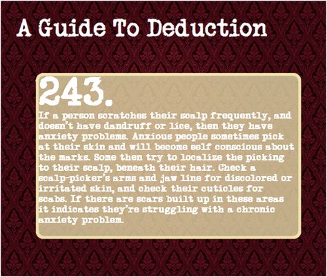 A Guide To Deduction, The Science Of Deduction, Mrs Hudson, How To Read People, Psychology Facts, Body Language, Writing Tips, Writing Prompts, Detective