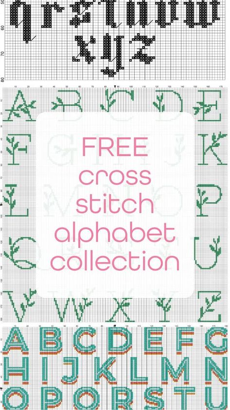 cross stitch alphabet collection (free) - Craft with Cartwright Free Cross Stitch Alphabet Fonts, Cross Stitch Writing Alphabet, Counted Cross Stitch Alphabet Patterns Free, Cross Stitching Letters, Xstitch Alphabet Free Pattern, Free Cross Stitch Letters, Alphabet Cross Stitch Pattern Free, Counted Cross Stitch Alphabet Patterns Free Printable, Crosstitch Alphabet Fonts