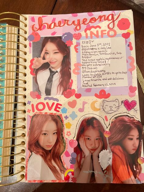 #chaeryeong #itzy #journal #ideas #scrapbooking #kpopjournal#kpop #twice #yeji #itzychaeryeong #itzyryujin #aesthetic #aestheticjournal #journaling Twice Scrapbook Ideas, Itzy Journal Ideas, Twice Journal Ideas, Itzy Scrapbook, Twice Journal, Itzy Journal, Journal Ideas Scrapbooking, Uni Scrapbook, Skz Journal