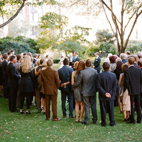 Brides.com: 50 Ways to Save $500 8. Standing Ceremonies Will Save You Big If you're marrying outdoors, consider a standing ceremony to save on seating rentals. But remember to bring a few chairs for elderly guests or those who might be unable to remain on their feet. And keep it brief!Photo: Tec Petaja Photo Standing Ceremony, Save Money Wedding, Park Wedding Ceremony, Wedding Money, Wedding Etiquette, Ceremony Seating, Wedding Rituals, Wedding Site, Used Wedding Dresses