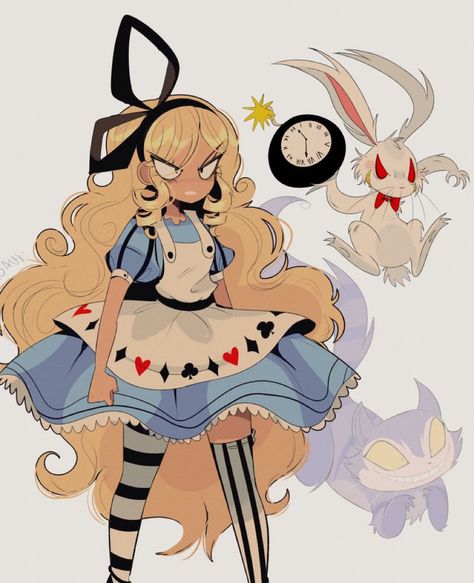 Alice In Wonderland Fanart, Dark Alice In Wonderland, Alice In Wonderland Aesthetic, Planet People, Arte Inspo, Adventures In Wonderland, 영감을 주는 캐릭터, Cute Art Styles, Sketchbook Art Inspiration