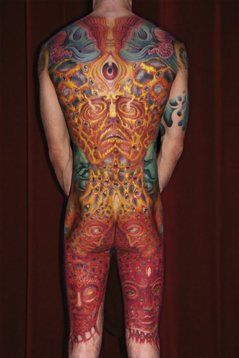 Tool Band Tattoo, Alex Grey Tattoo, Tool Band Artwork, Tool Artwork, Alex Gray Art, Tool Tattoo, Tribute Tattoos, Z Tattoo, Back Piece Tattoo