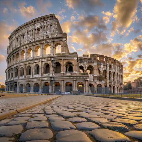 Step back in time at the majestic Colosseum 🏛️✨   #Colosseum #Rome #AncientRome #HistoricalLandmark #RomeArchitecture #GoldenHour #TravelPhotography #RomeHistory #SunsetMagic #IconicPlaces #TravelRome #RomanHeritage #TimelessBeauty #EternalCity #RomeVibes Rome Coliseum, Roman Colosseum, Rome Italy Colosseum, Rome Architecture, Rome History, Colosseum Rome, Places In Italy, Historical Landmarks, Rome Travel